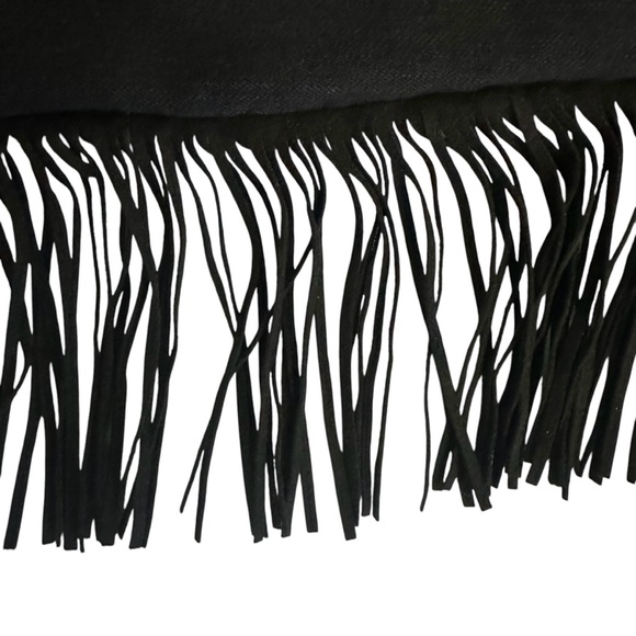 Mother Jeans 26 (S) Swooner Ankle Fringe Black Denim - Picture 9 of 12